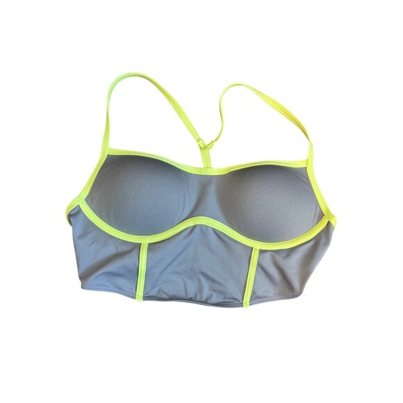 Pink Active Sports Bra & Leggings Set Women’s Size S Gray & Neon Yellow - Picture 4 of 6